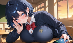 【リクエスト3（再投稿）】クラスメイトの子にオナニー応援されるやつのイメージ画像